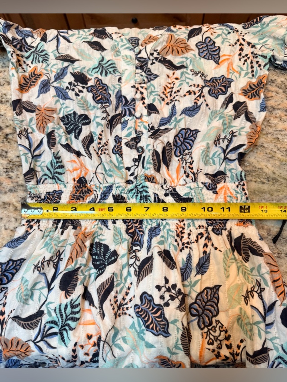 Parker Floral Mini Dress Small Boho Festival Long Sleeve Ruffle Hem Cotton Lined - Picture 11 of 16